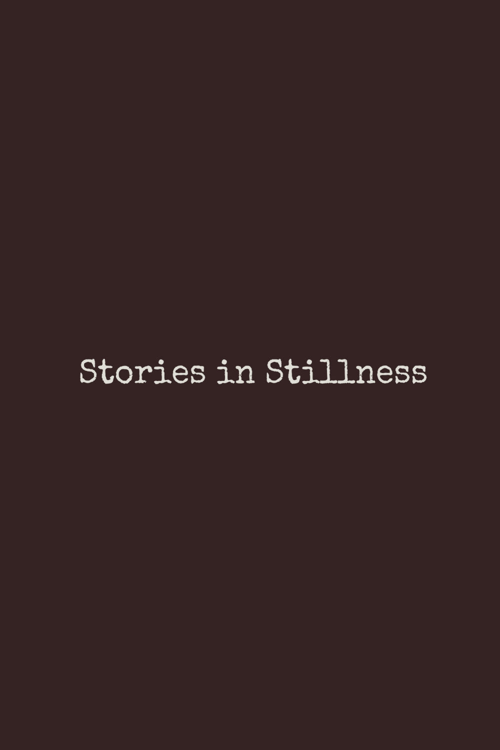 Stories In Stillness Oversized T-Shirt