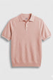 Structured Raglan Knit Polo T-Shirt