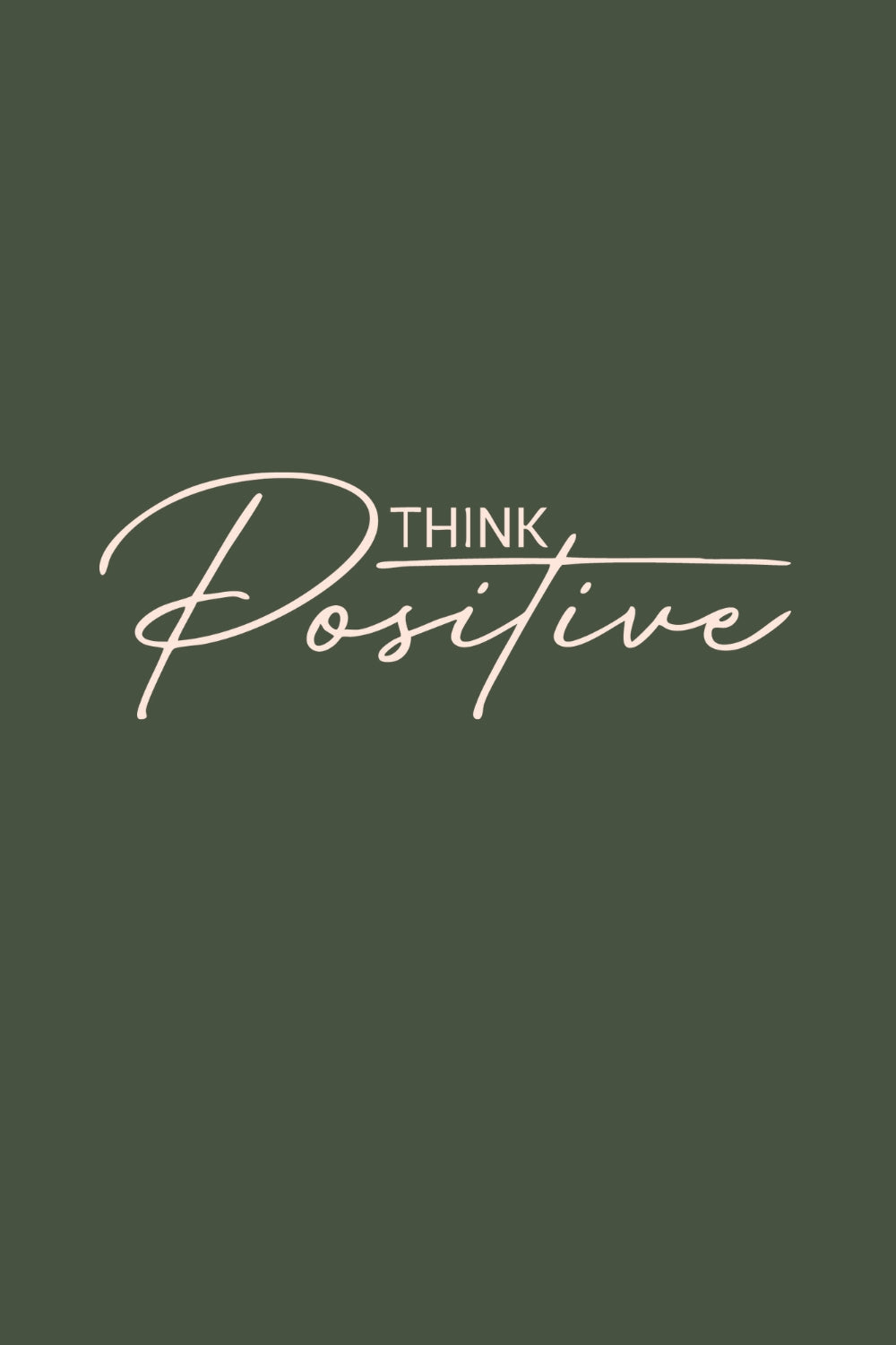 Think Positive Women Classic Fit Tee