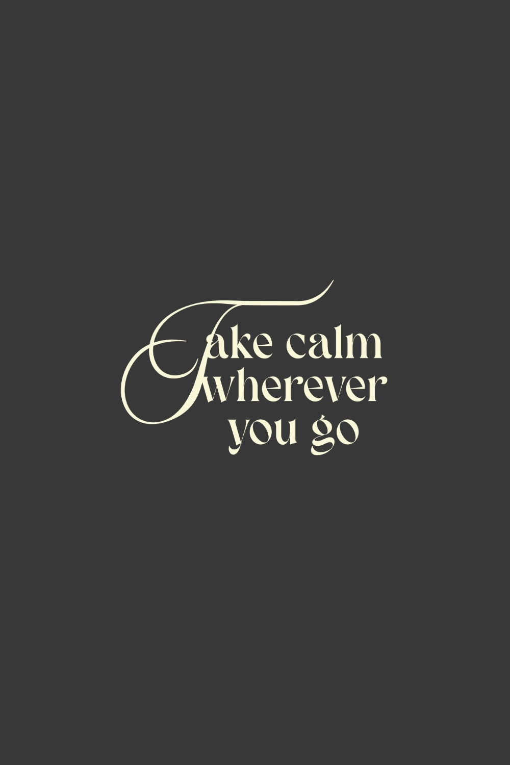 Take Calm Classic Fit T-Shirt