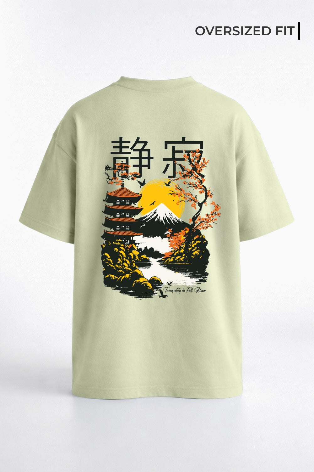 Tranquility In Full Bloom Oversized T-Shirt