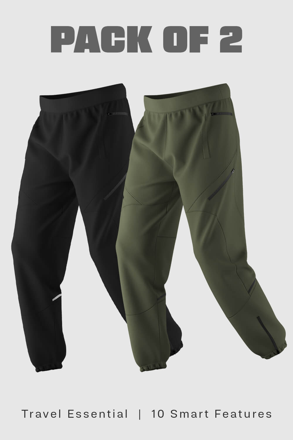 2-Pack - Wanderer - Travel Joggers