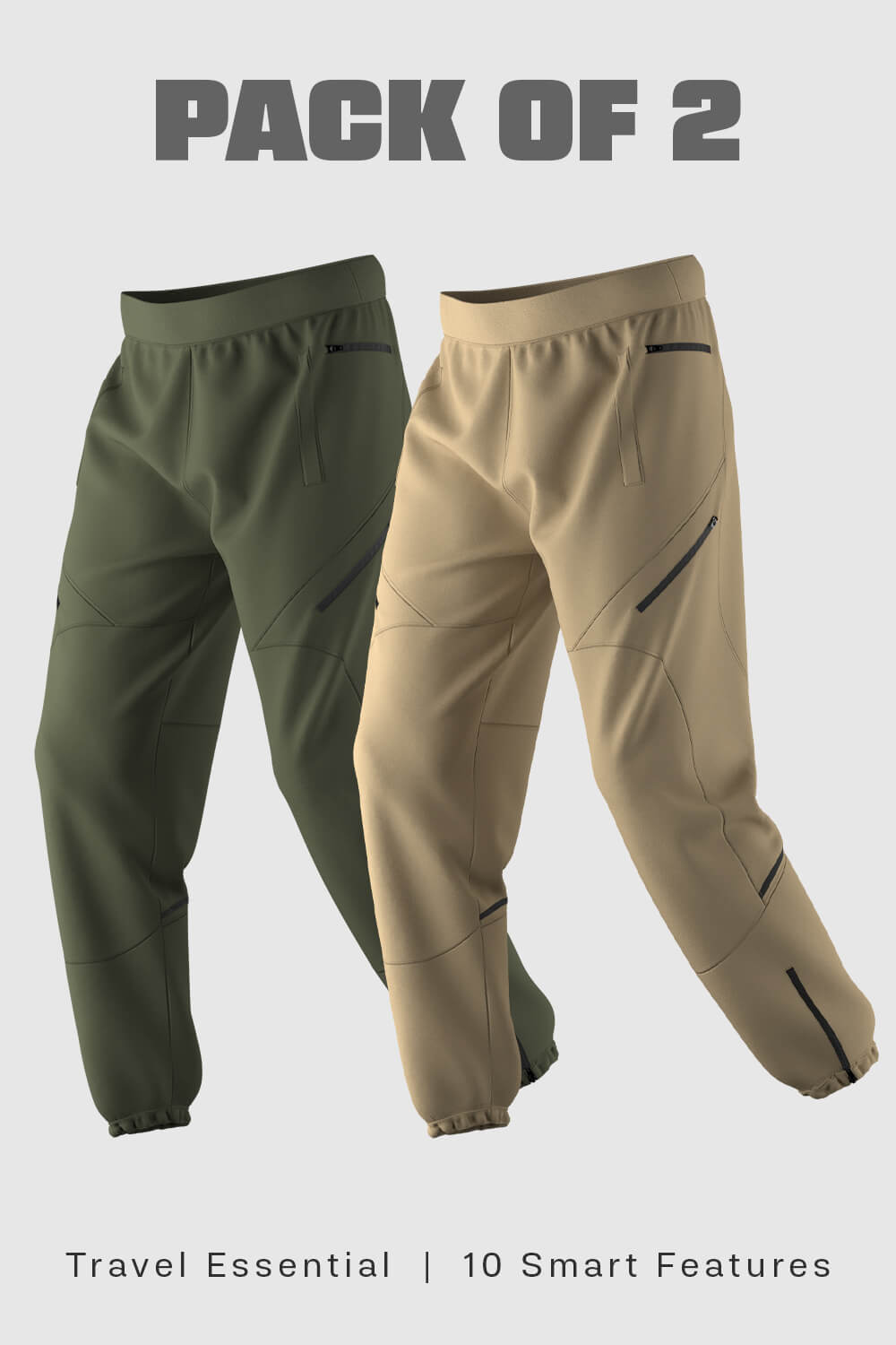 2-Pack - Wanderer - Travel Joggers