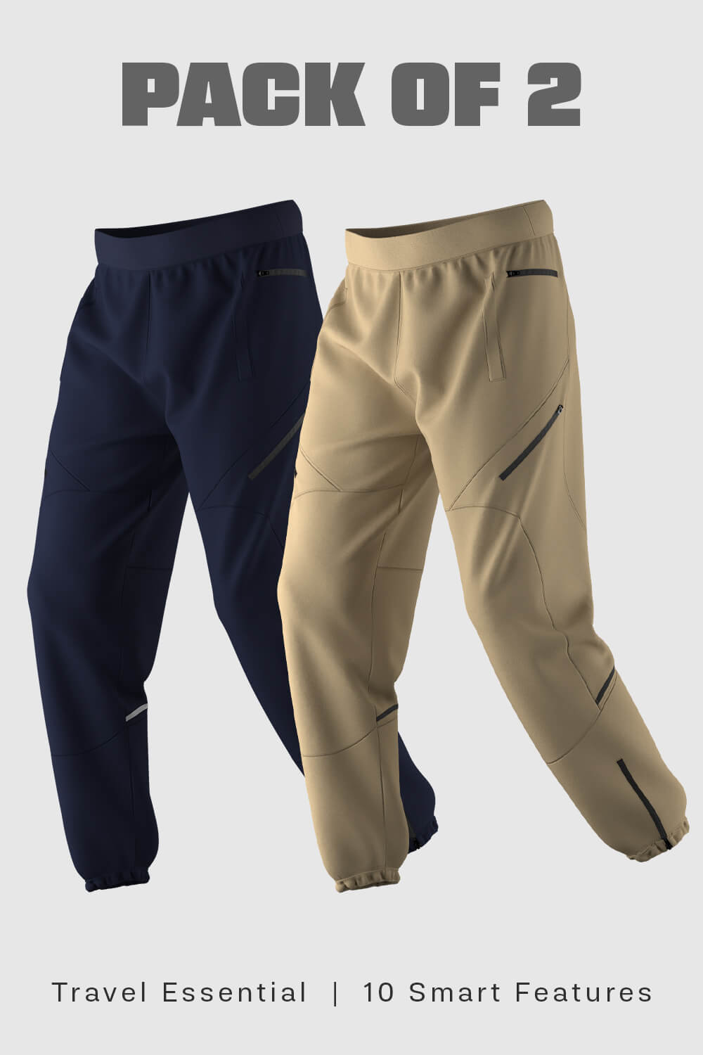 2-Pack - Wanderer - Travel Joggers