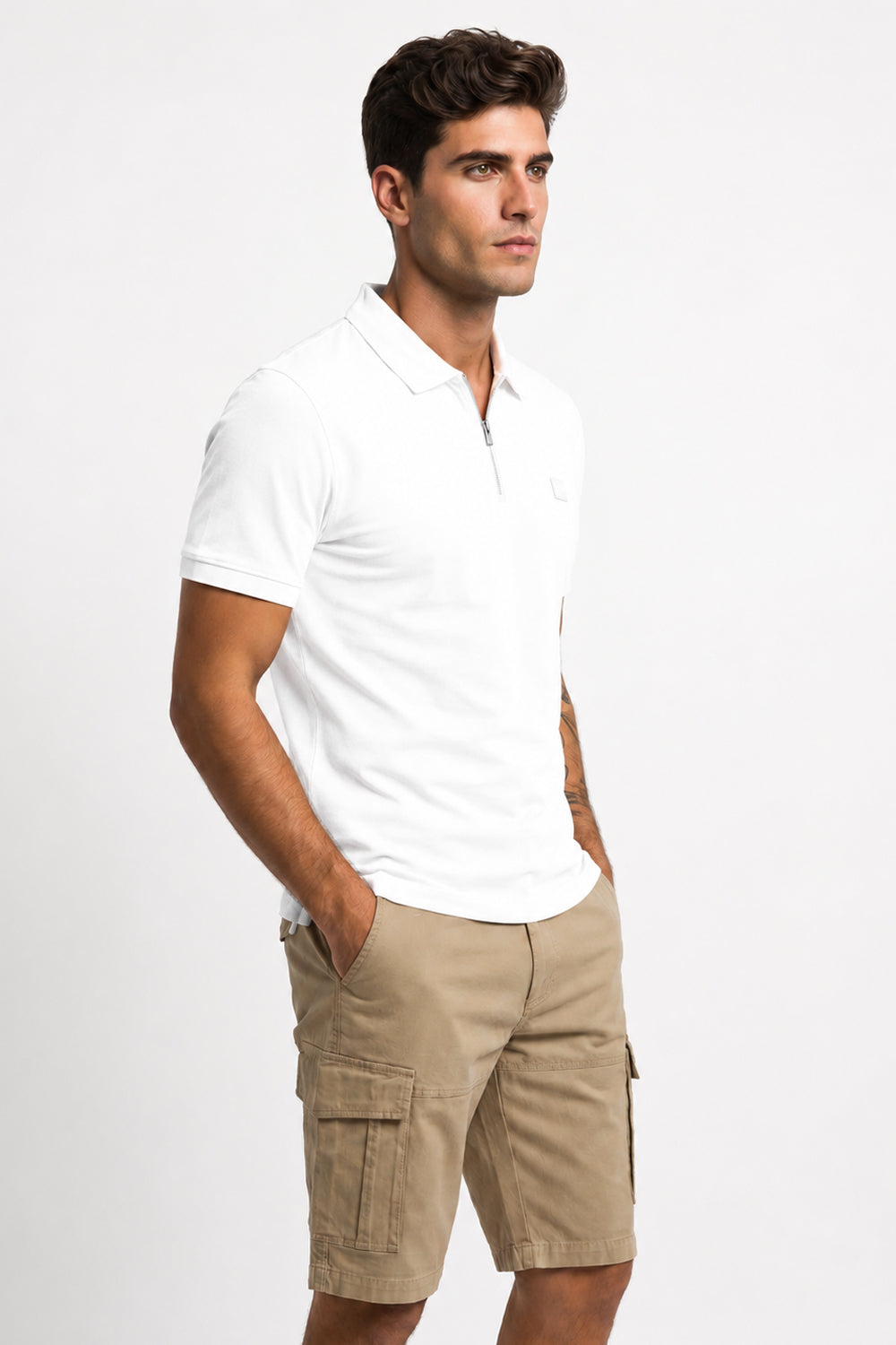 Travel Zip Polo T-Shirt
