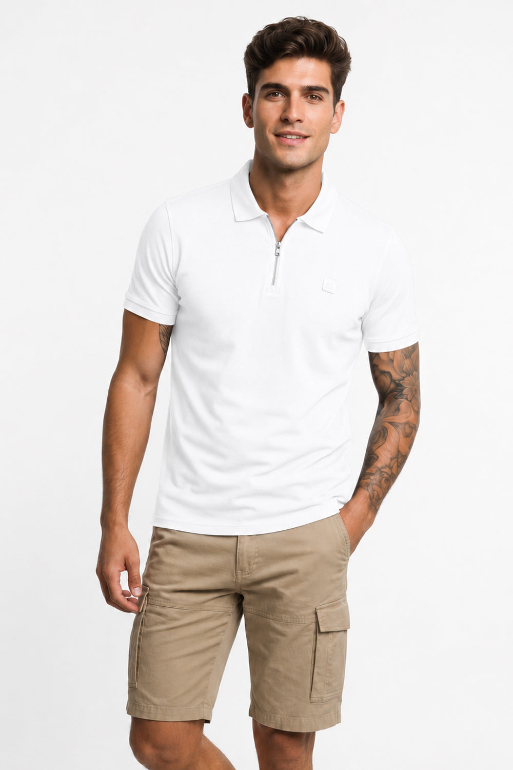Travel Zip Polo T-Shirt
