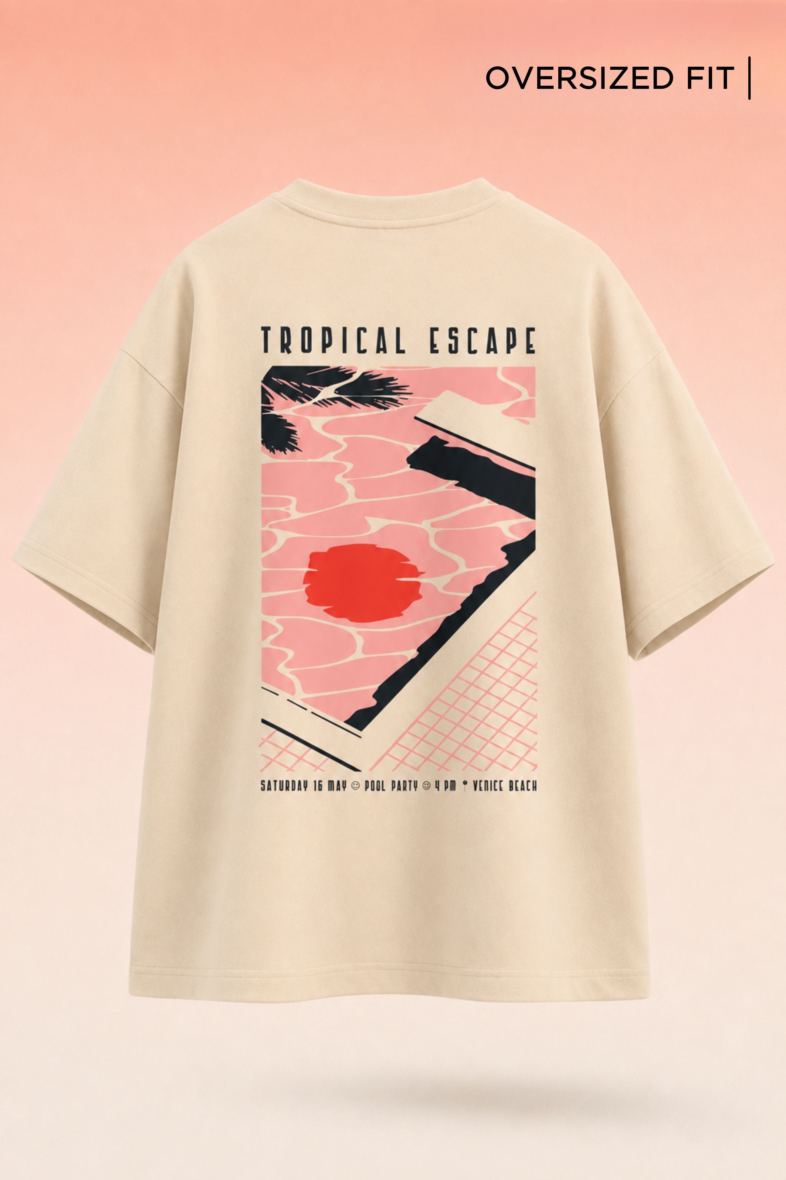 Tropical Escape Oversized T-Shirt