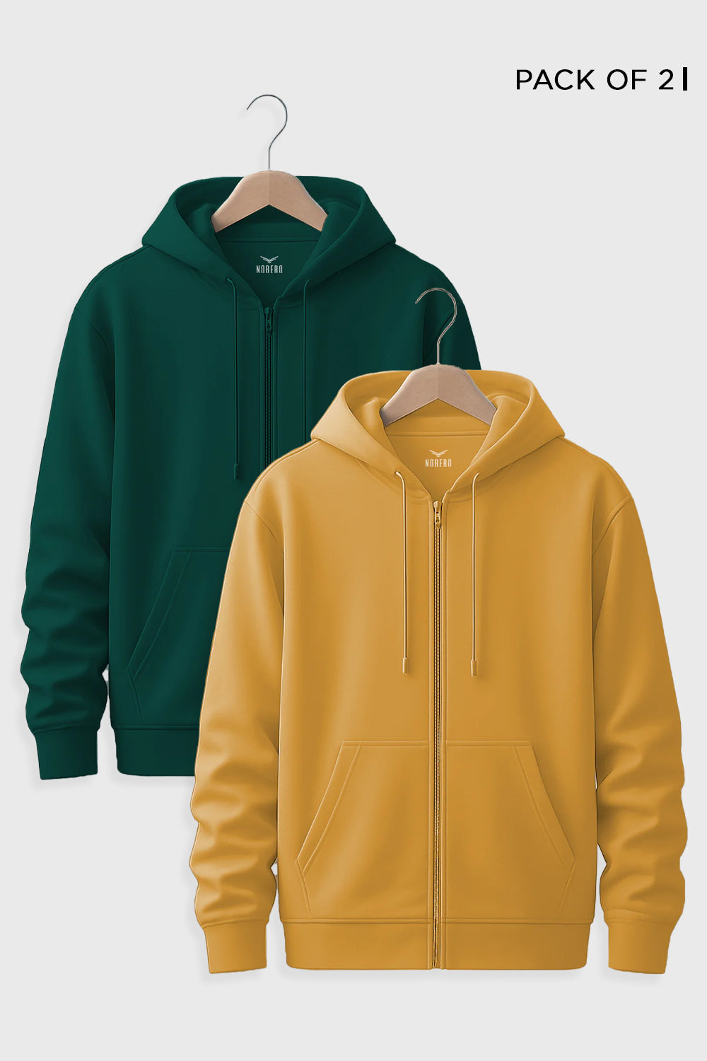 Classic Zipper Hoodie - Pack of 2