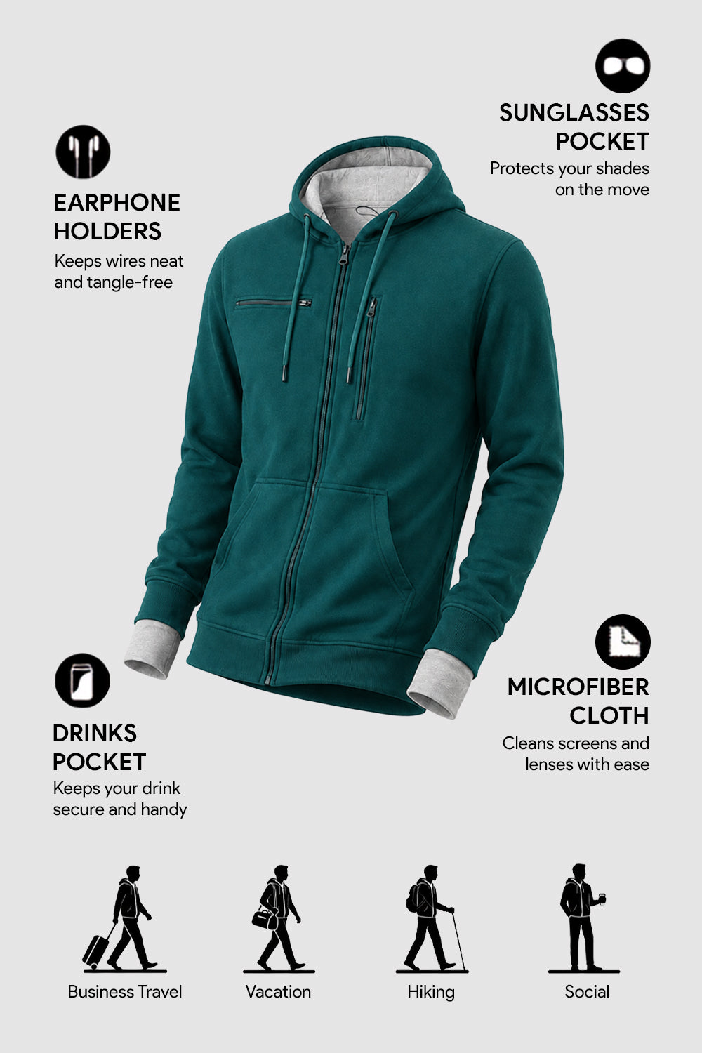 Wanderer - Travel Hoodie