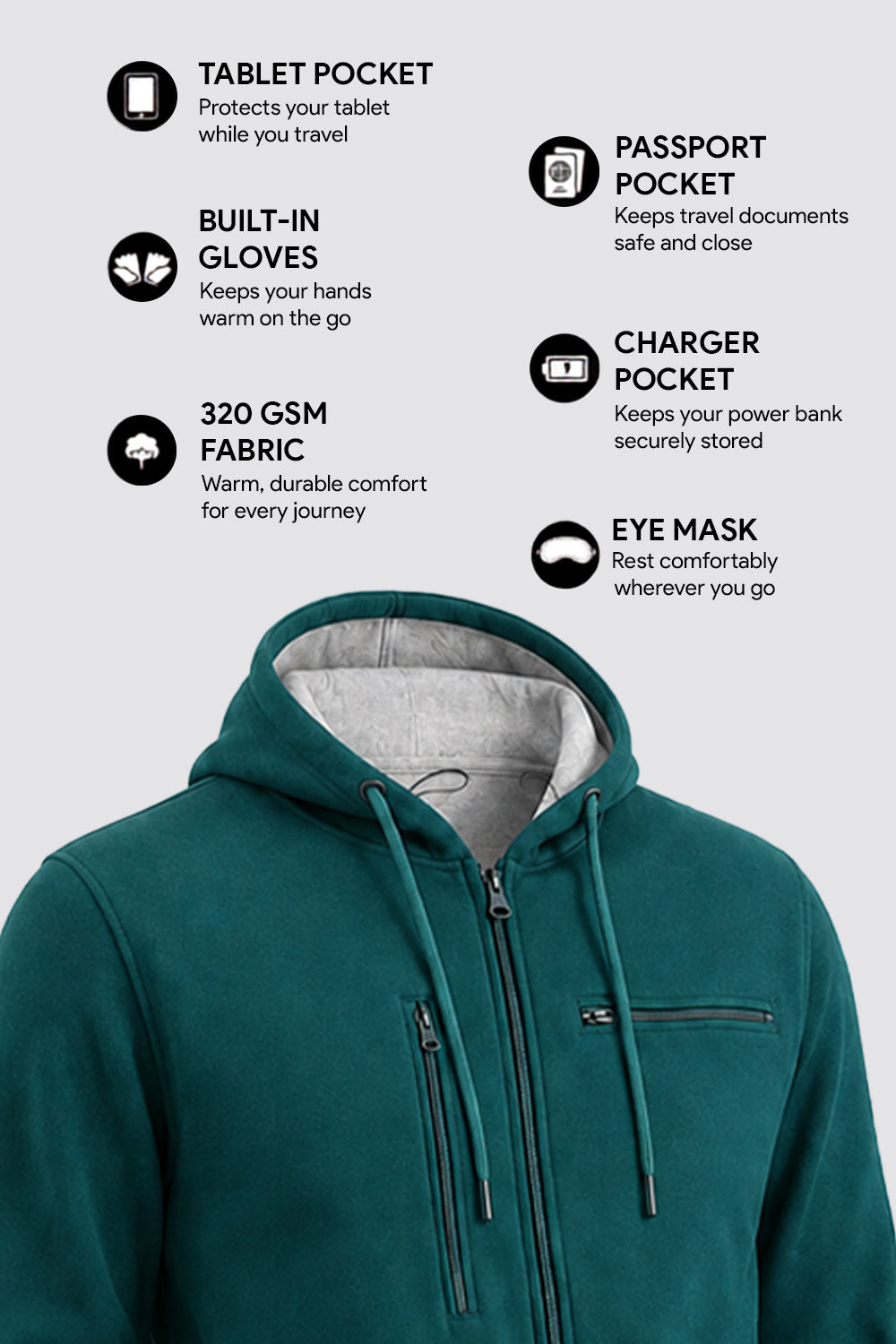 Wanderer - Travel Hoodie