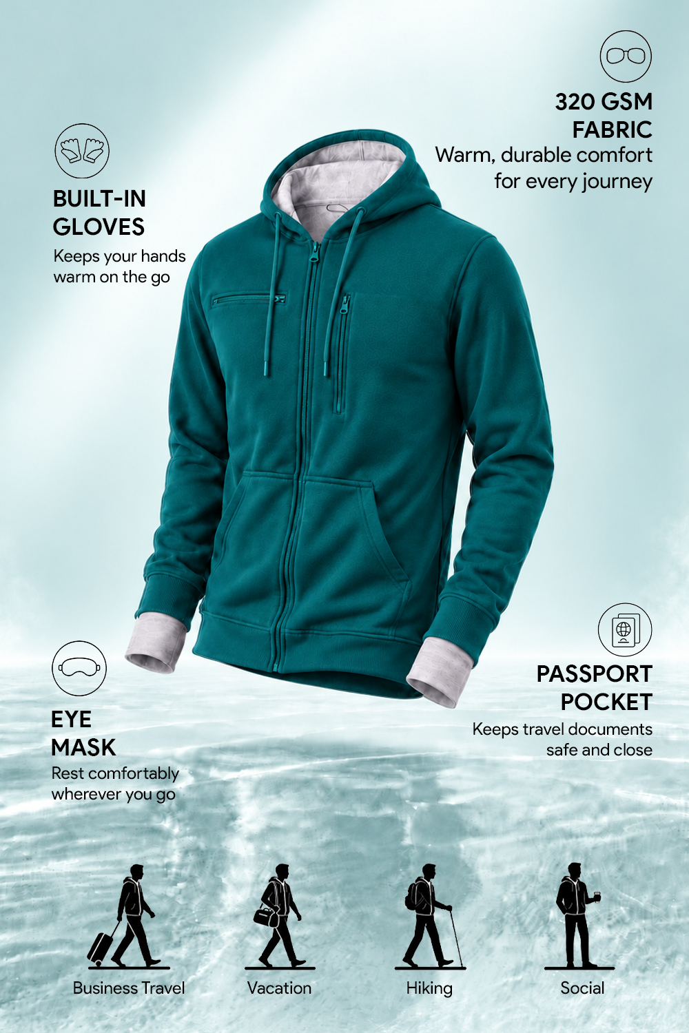 Wanderer - Travel Hoodie