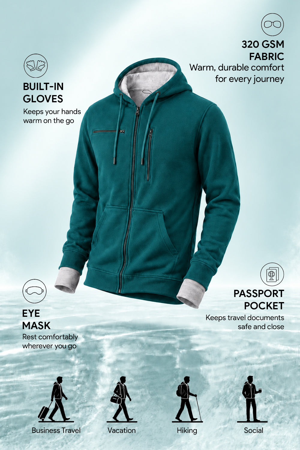Wanderer - Travel Hoodie