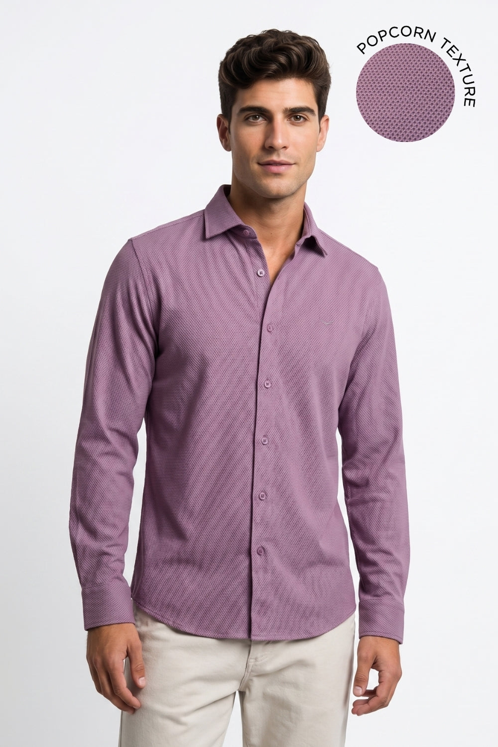 Textured Popcorn Shirt