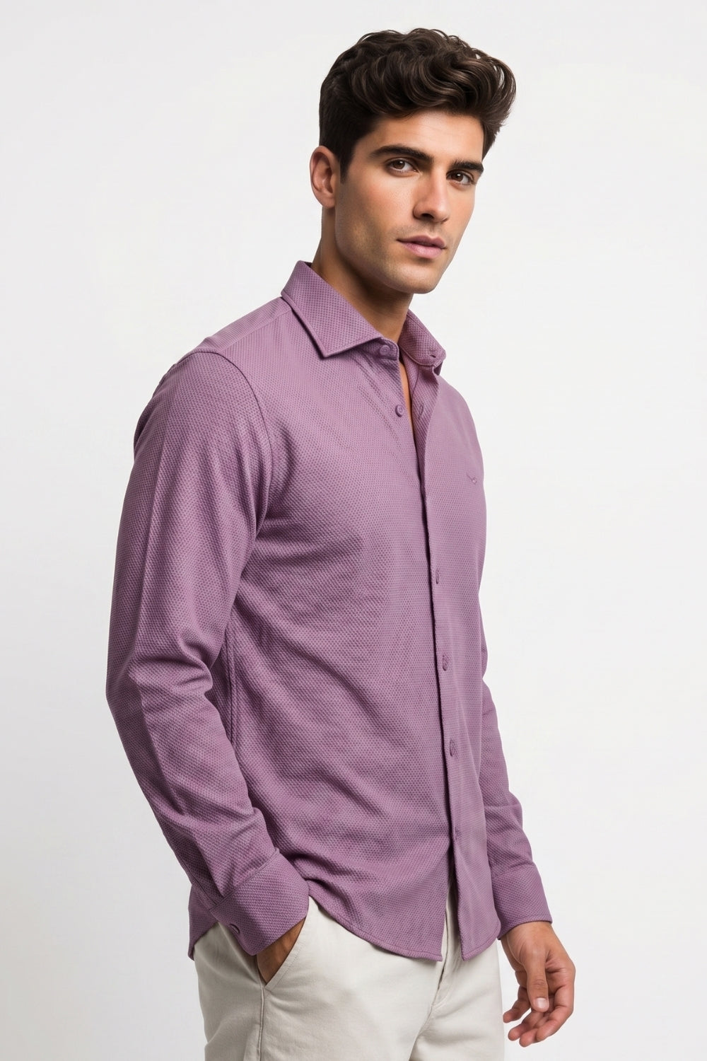 Textured Popcorn Shirt