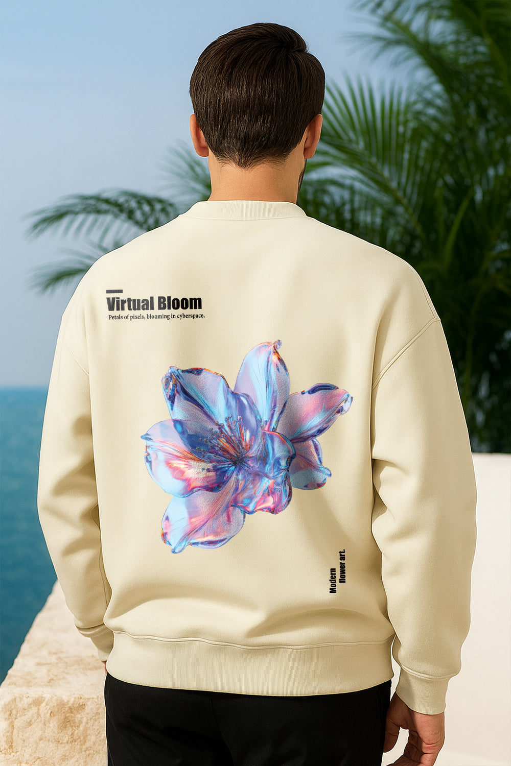 Virtual Bloom Oversized Sweatshirt