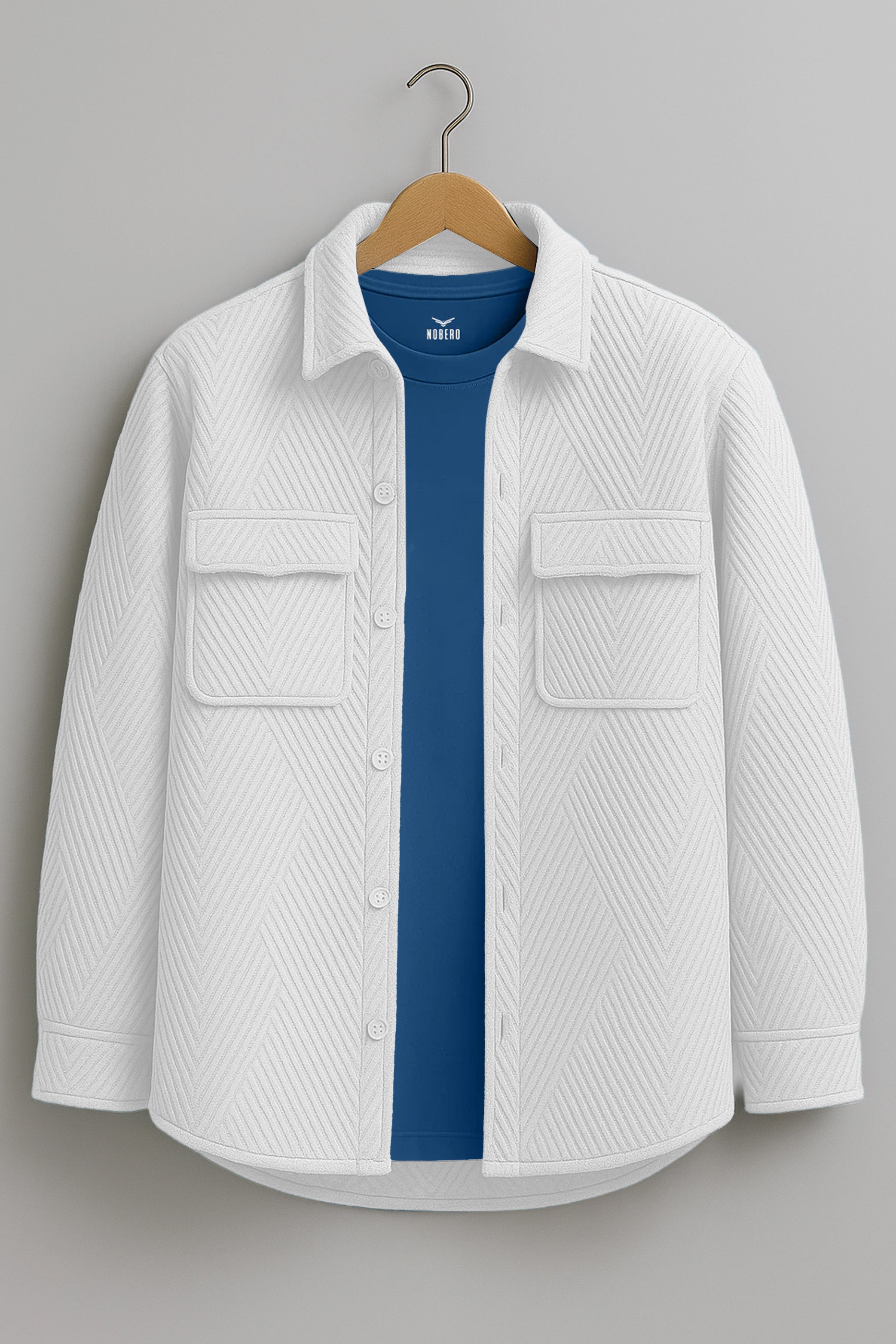 Oversized Textured Shackets