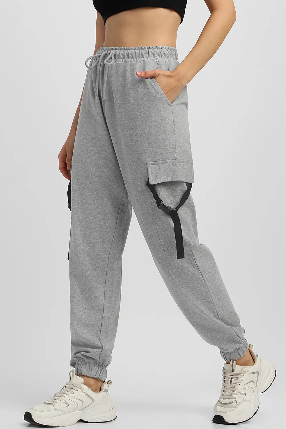 Oversized Flap Cargo Joggers Women