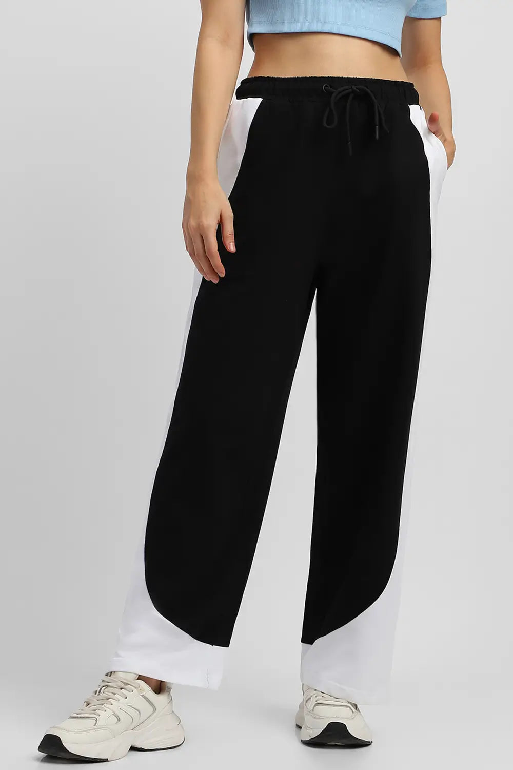 Baggy Fit Colorblocked Joggers Women