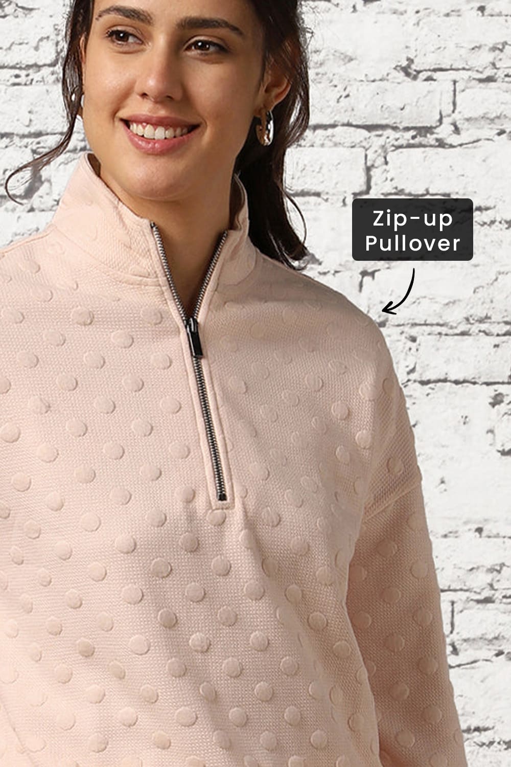 Women Oversized Zip-up Sweatshirts