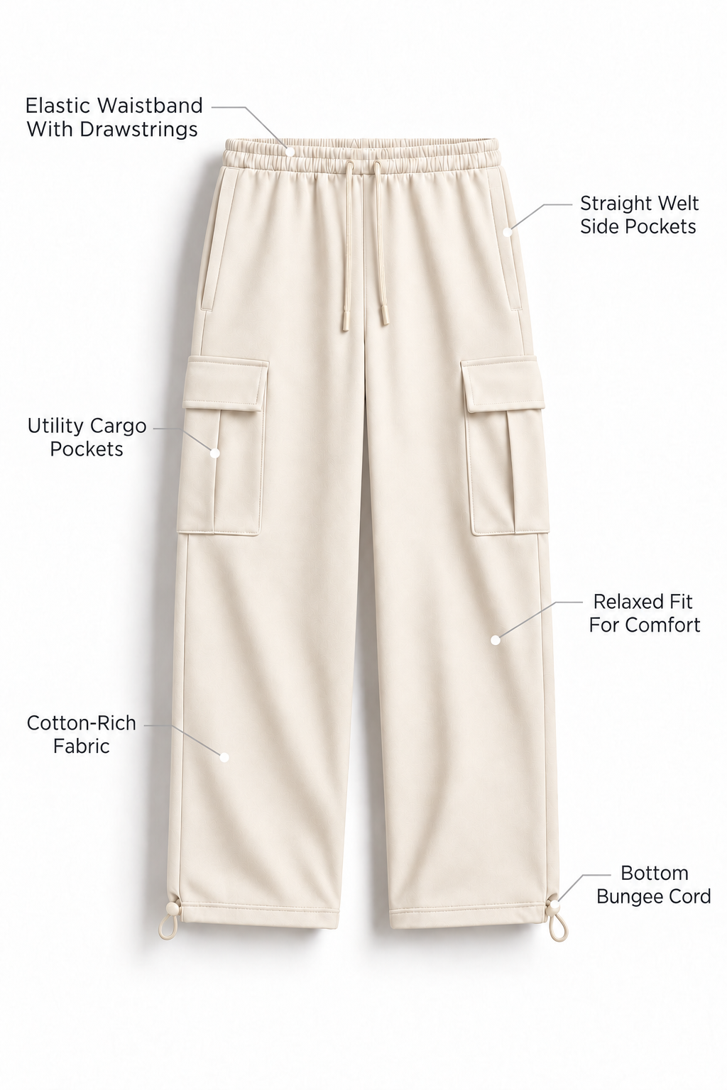 Relaxed Fit Cargo Joggers