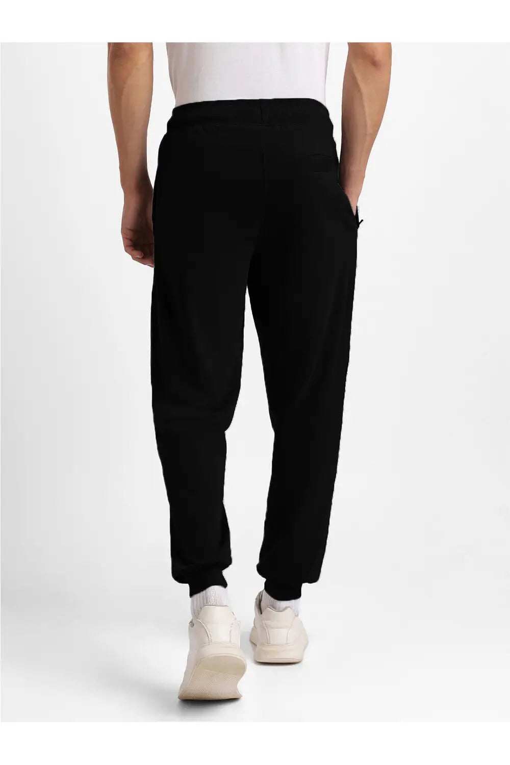 Black pocket joggers sale