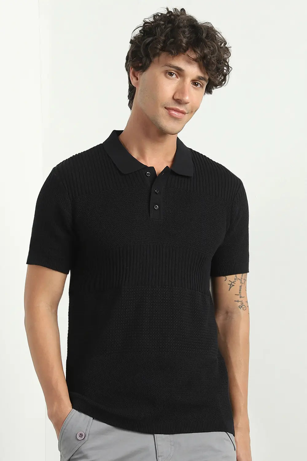 Multi Textured Polo Shirts