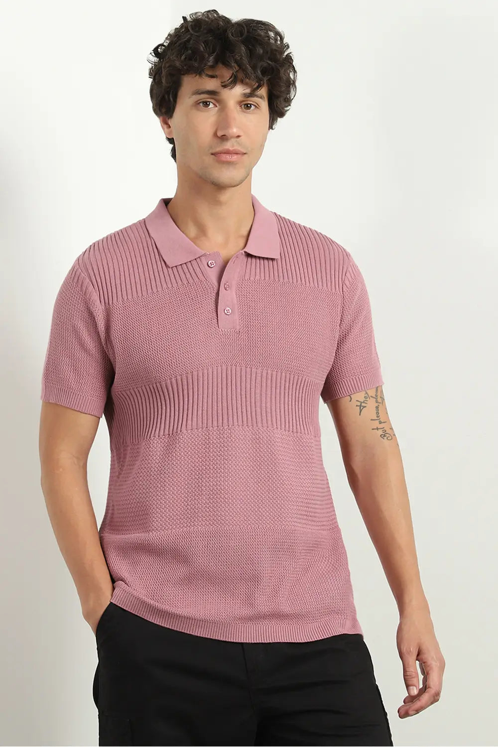 Multi Textured Polo Shirts