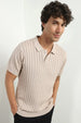 Drop Needle Textured Polo Shirts