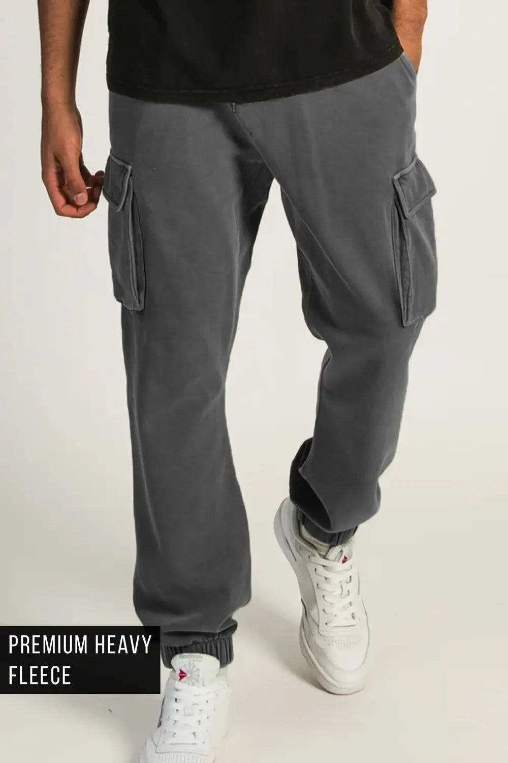 Mens heavy cargo sweatpants on sale