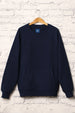Midnight Blue Checked Quilted Sweatshirt