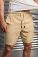 Grey Melange Zip Pocket Shorts
