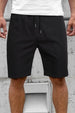 Grey Melange Zip Pocket Shorts