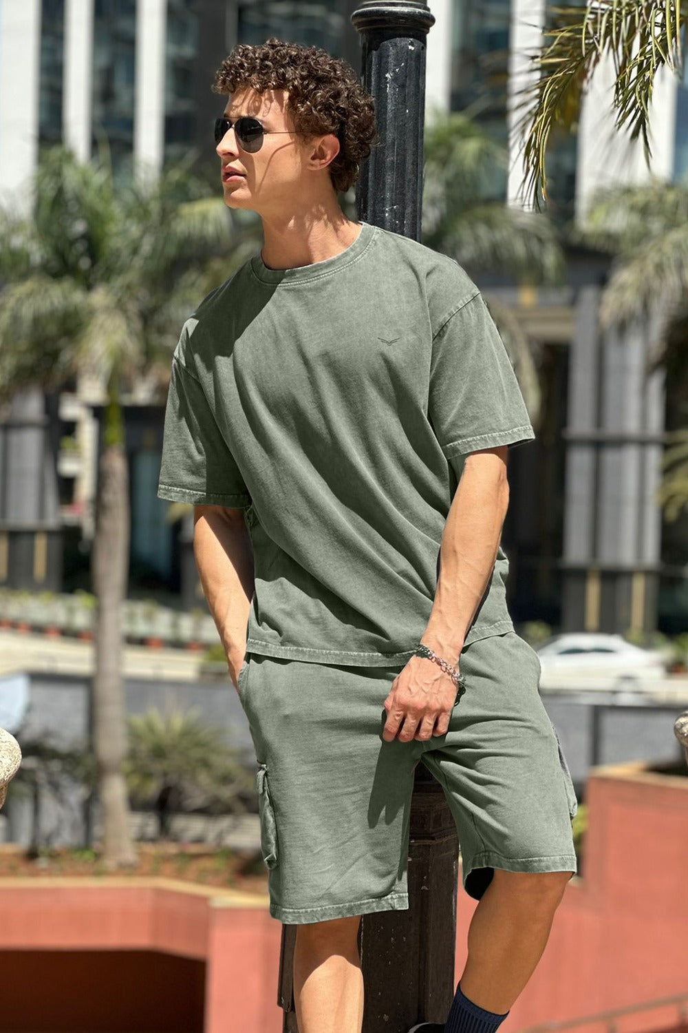 Oversized Cargo Shorts Co-ord