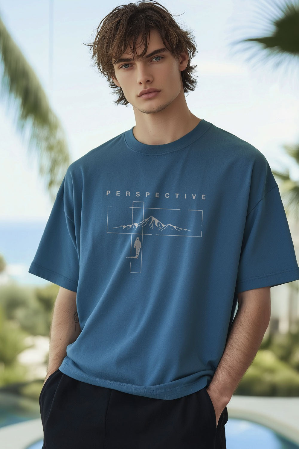 Perspective Oversized T-Shirt