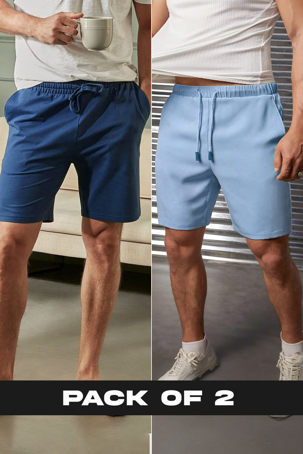 2-Pack Zip Pocket Shorts