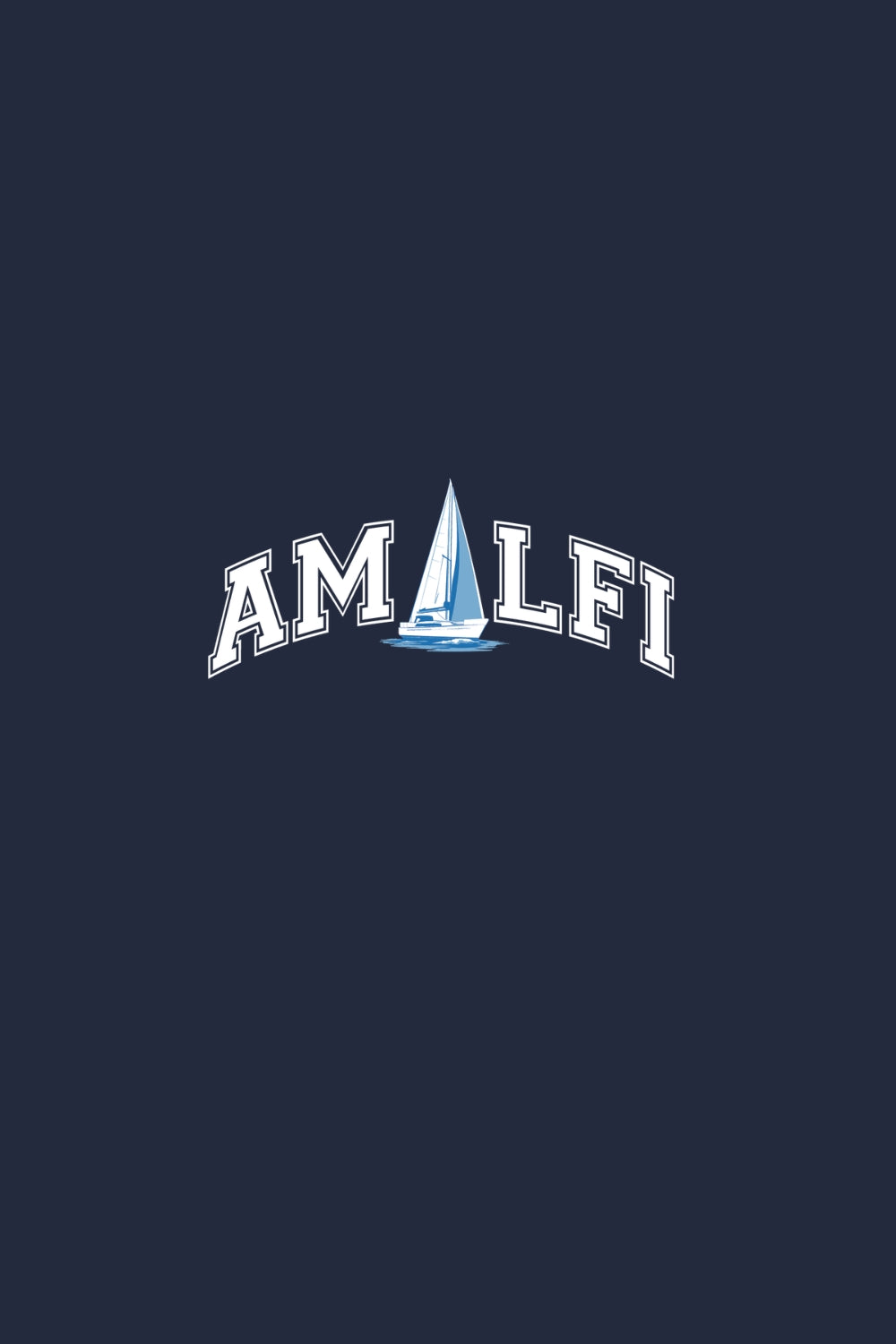 Amalfi With Sail Boat Women Classic Fit Tee