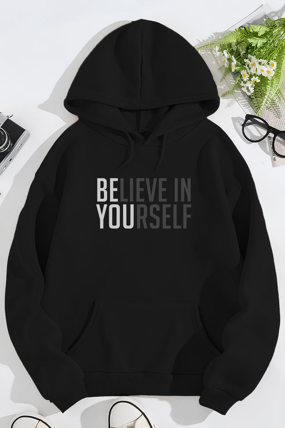 Boyfriend Fit Believe In Yourself Classic Hoodie