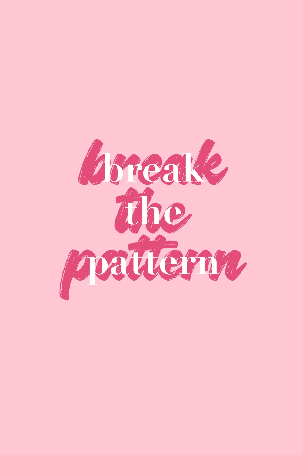 Break The Pattern Oversized Fit Women Tee