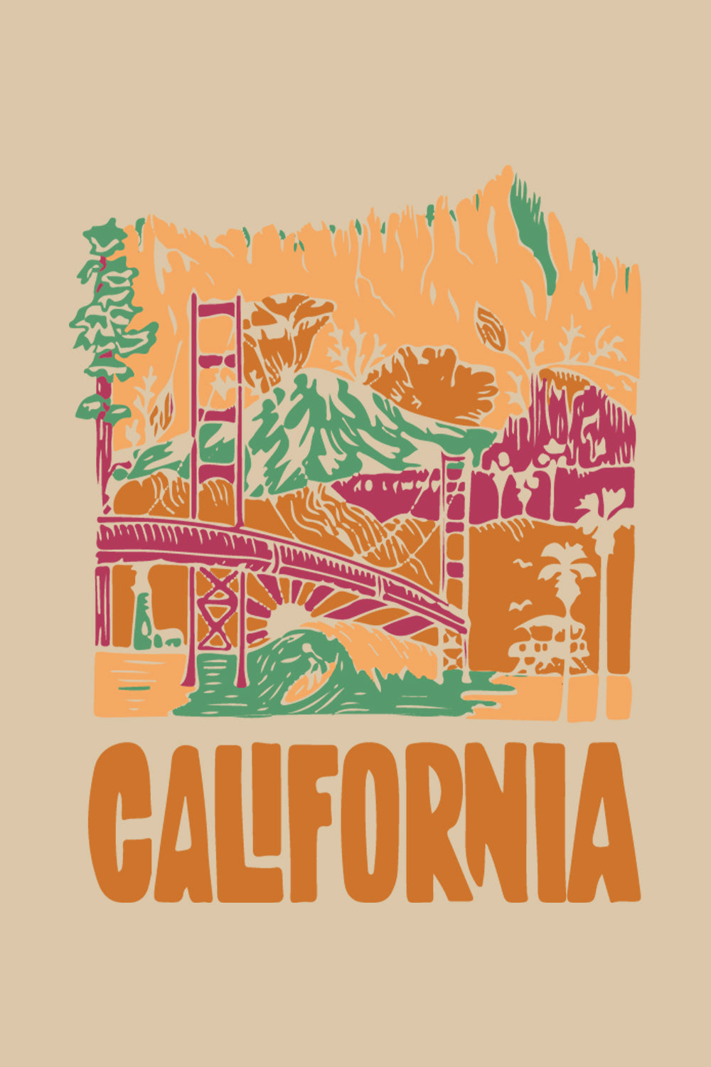 California Oversized T-Shirt