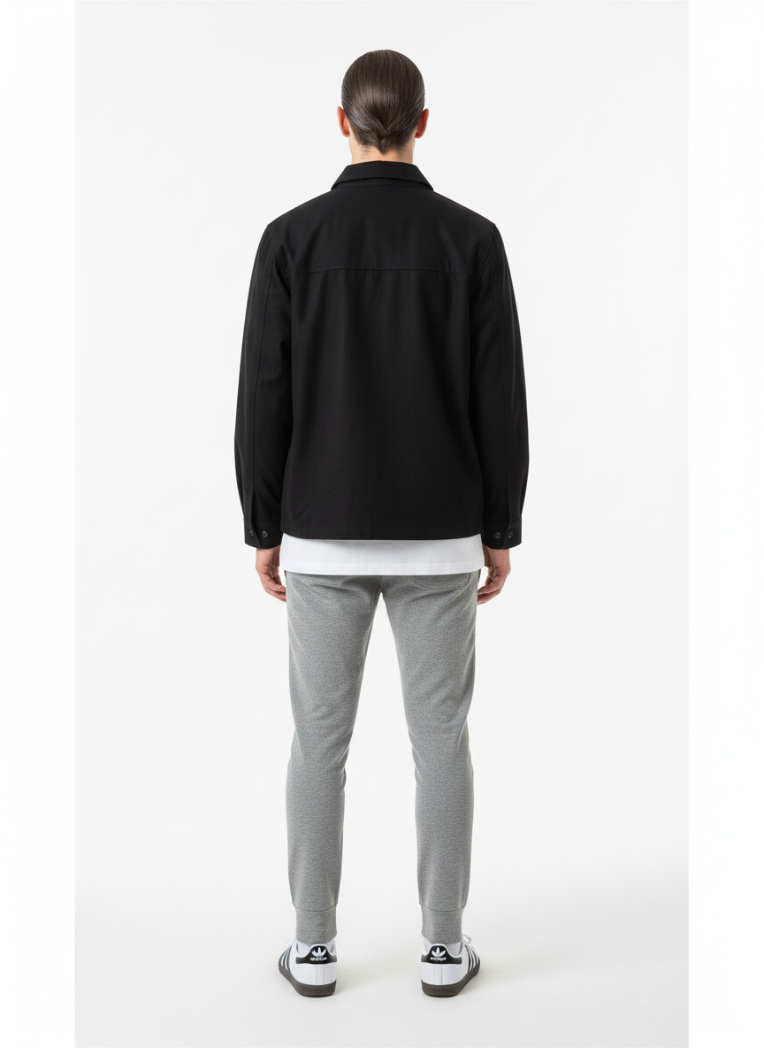 Zip Open Cotton Twill Jacket