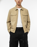 Zip Open Cotton Twill Jacket