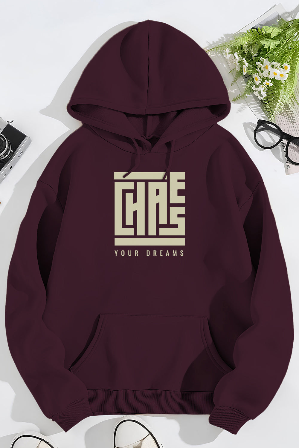 Boyfriend Fit Chase Your Dreams Classic Hoodie