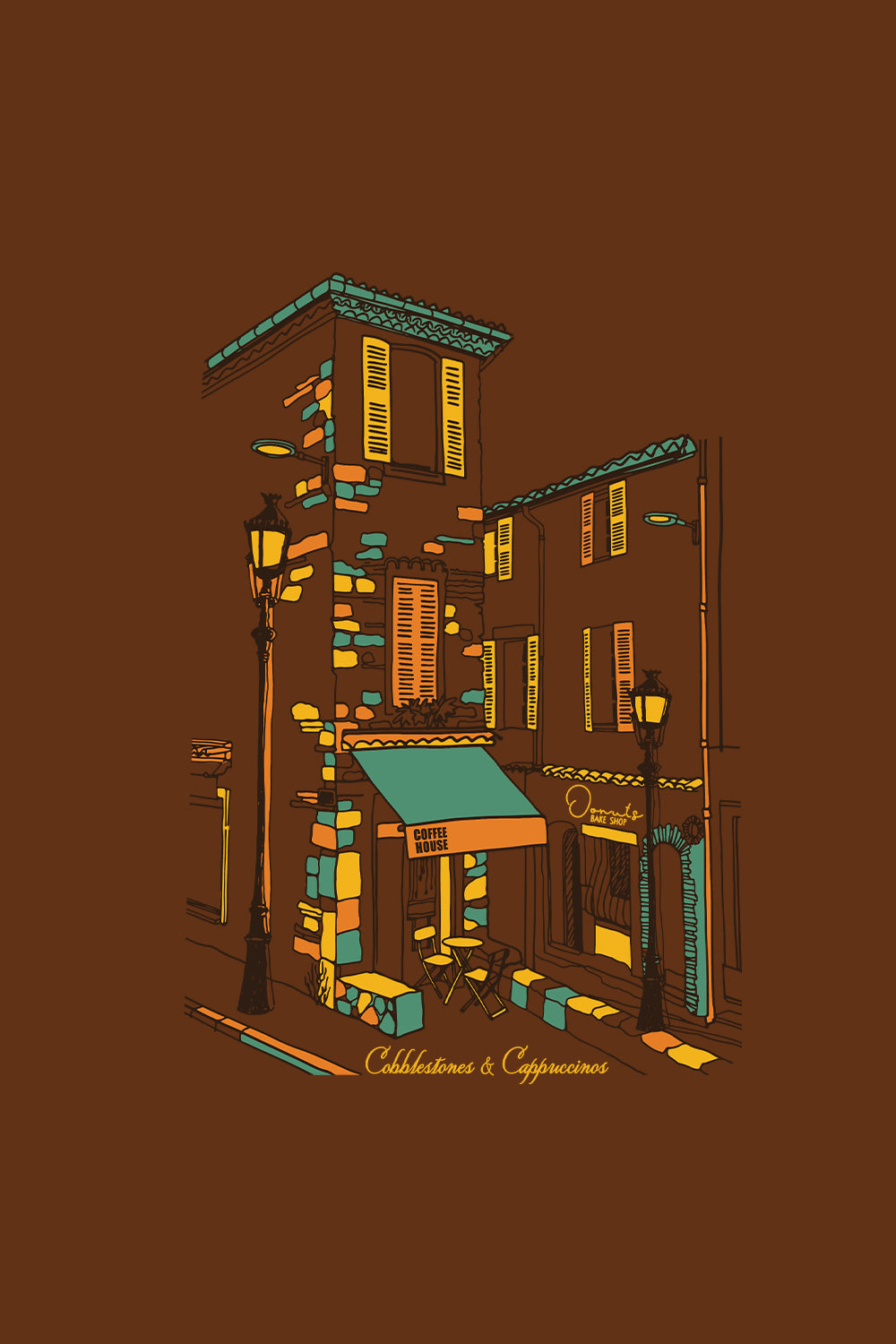 Coffee & Croissant Oversized Hoodie