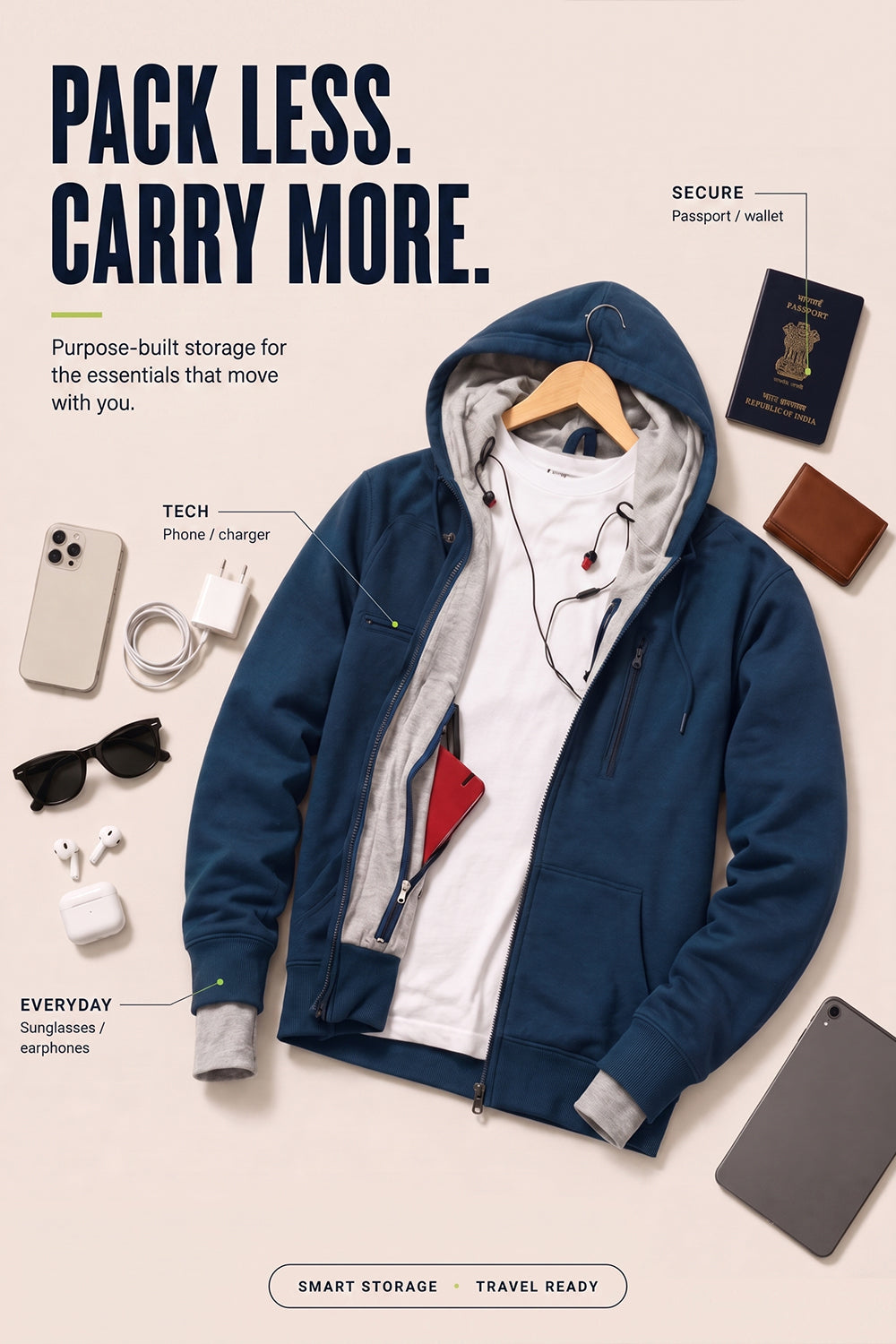 Wanderer - Travel Hoodie
