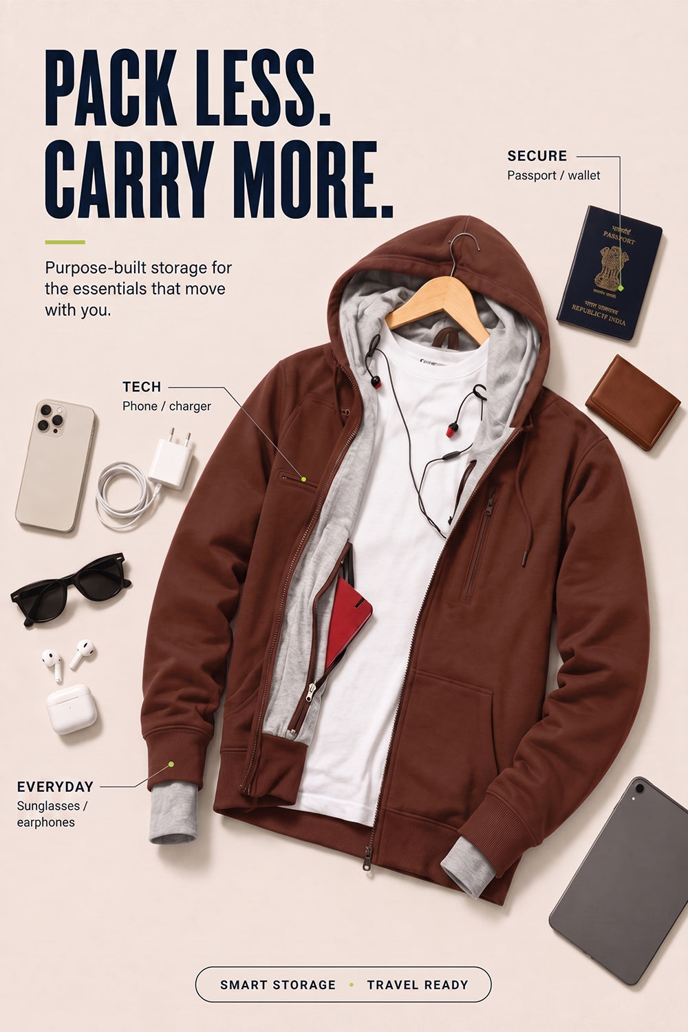 Wanderer - Travel Hoodie