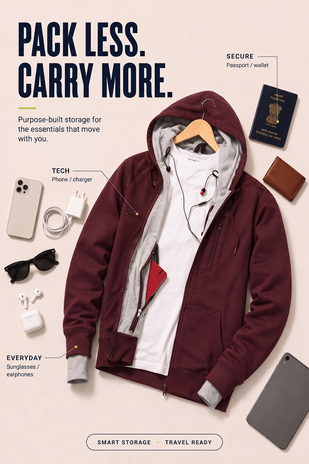 Wanderer - Travel Hoodie