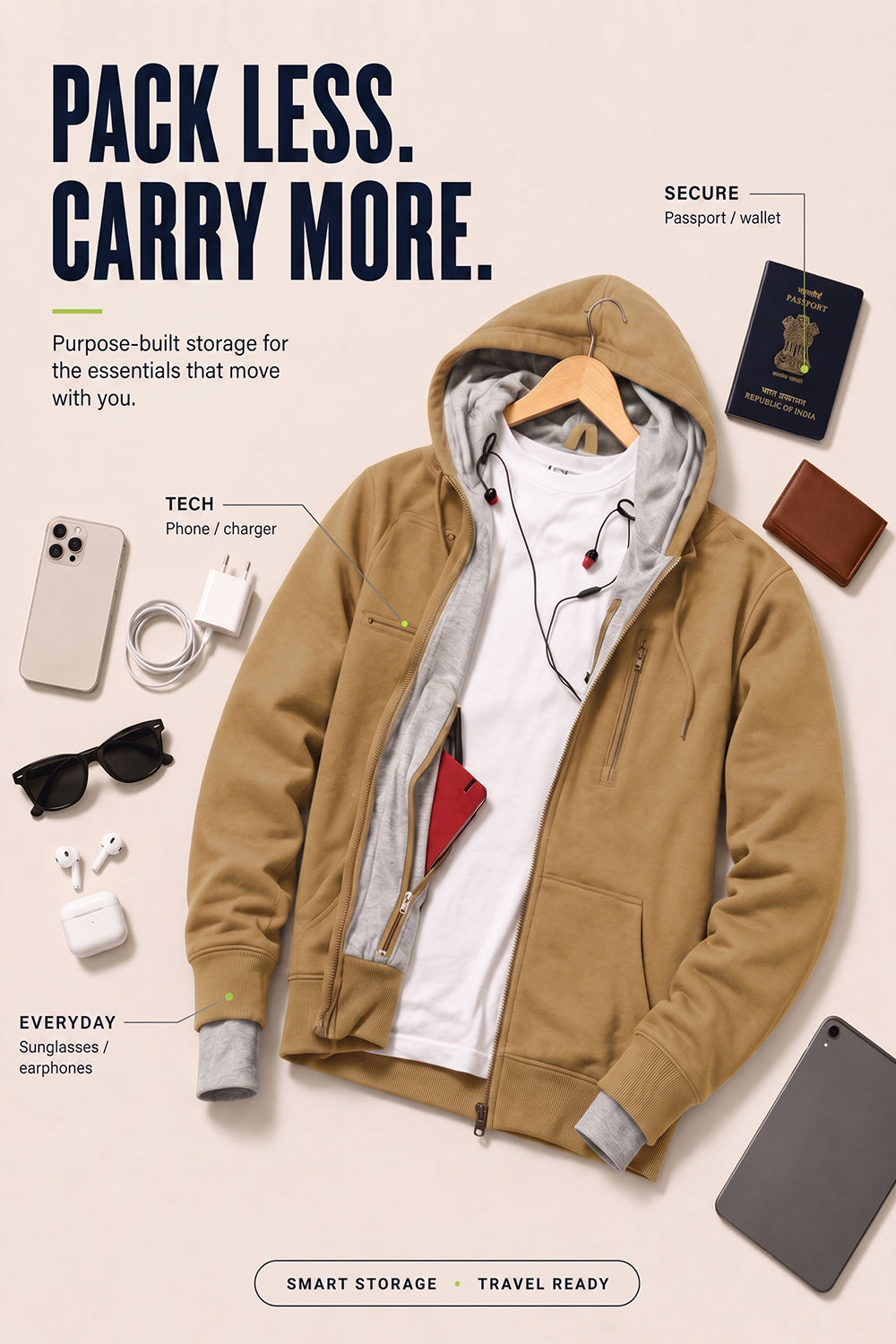 Wanderer - Travel Hoodie