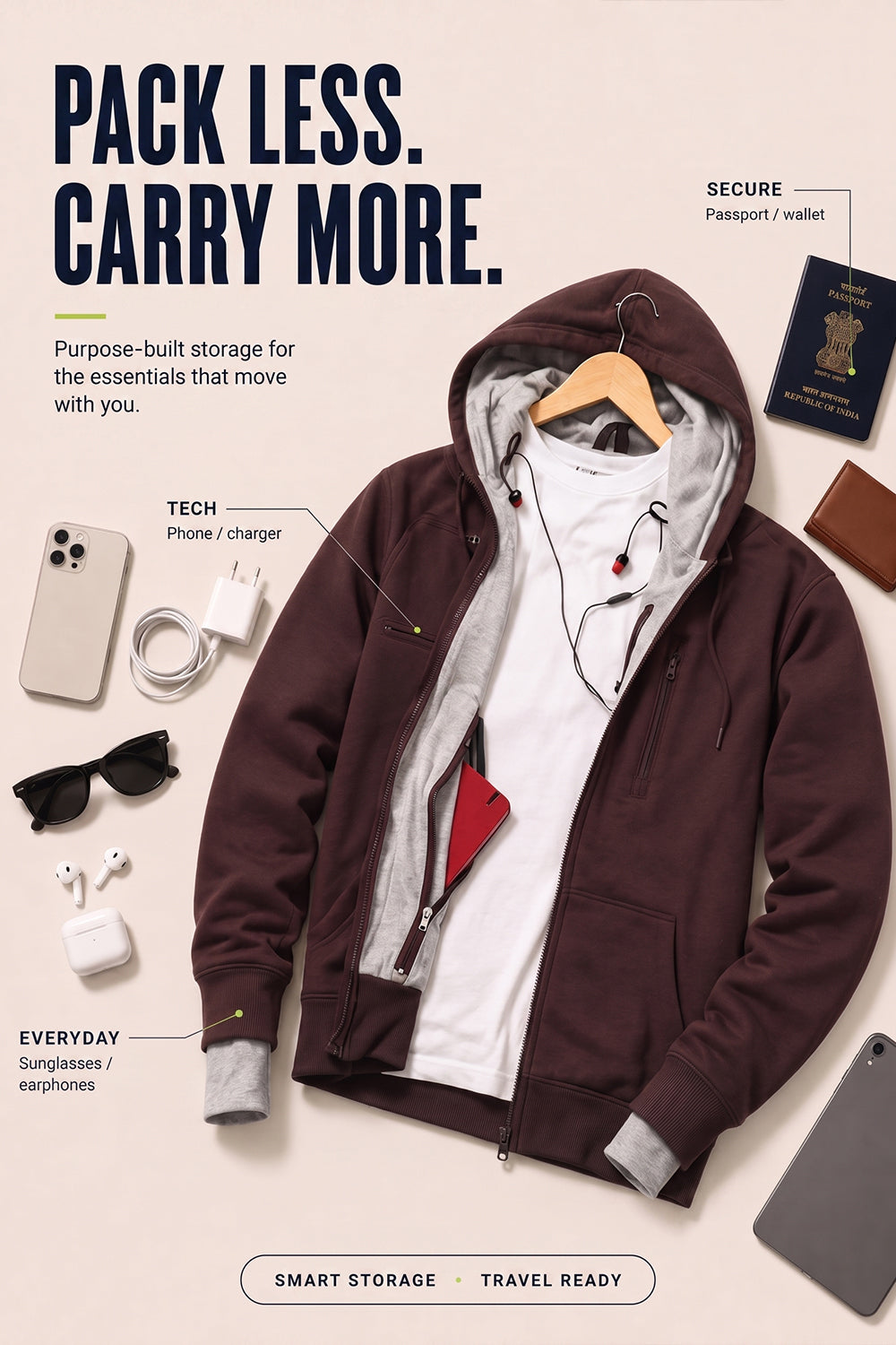 Wanderer - Travel Hoodie