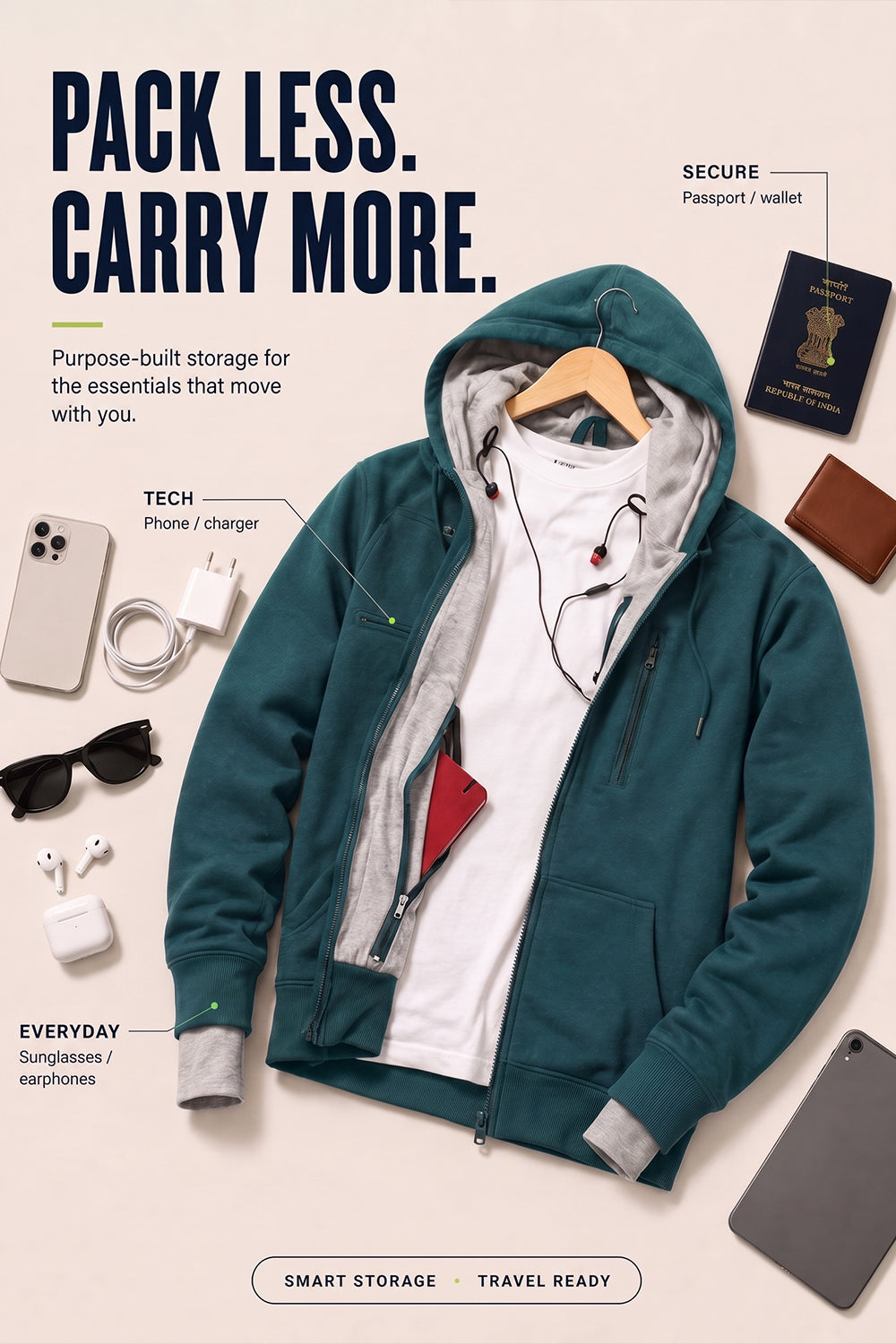 Wanderer - Travel Hoodie