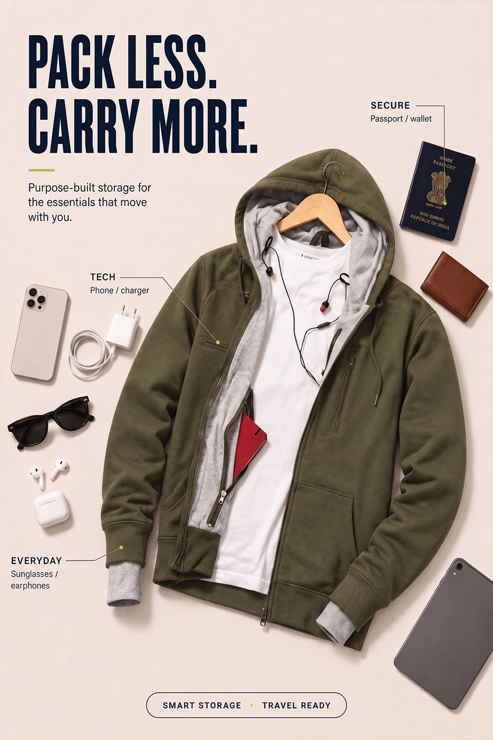 Wanderer - Travel Hoodie